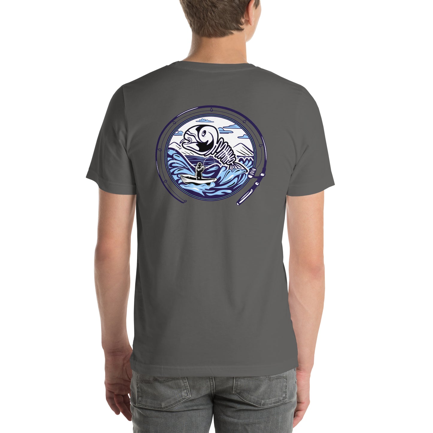 Minno Unisex T-shirt - Fishing (Full Colour)