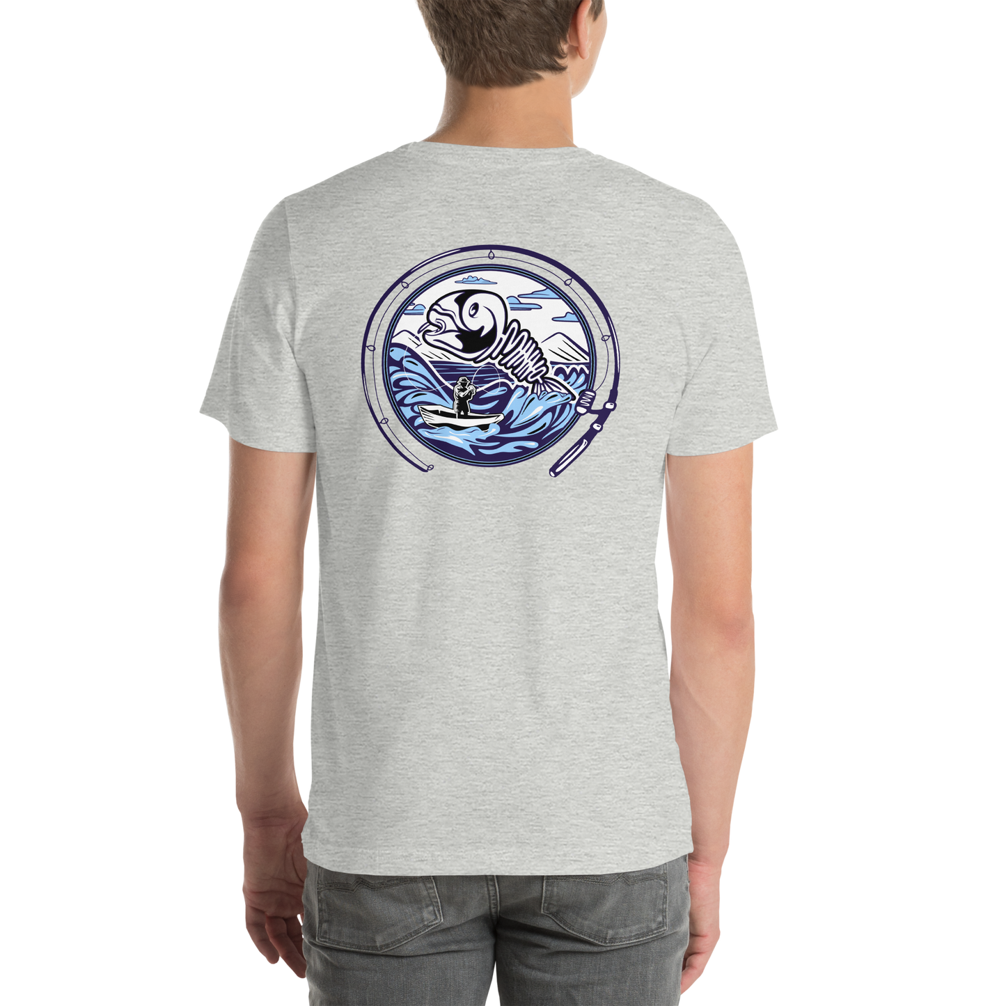 Minno Unisex T-shirt - Fishing (Full Colour)