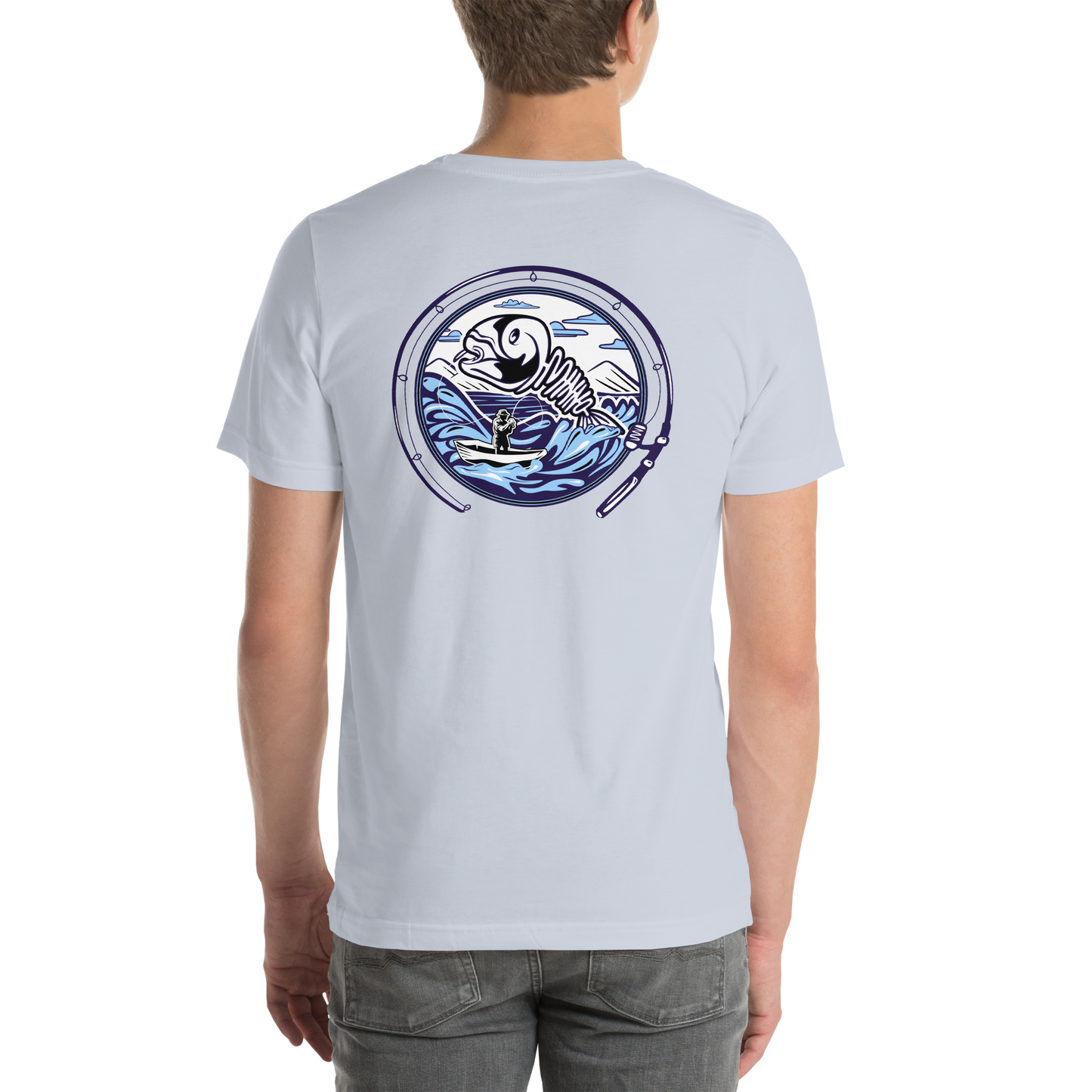 Minno Unisex T-shirt - Fishing (Full Colour)
