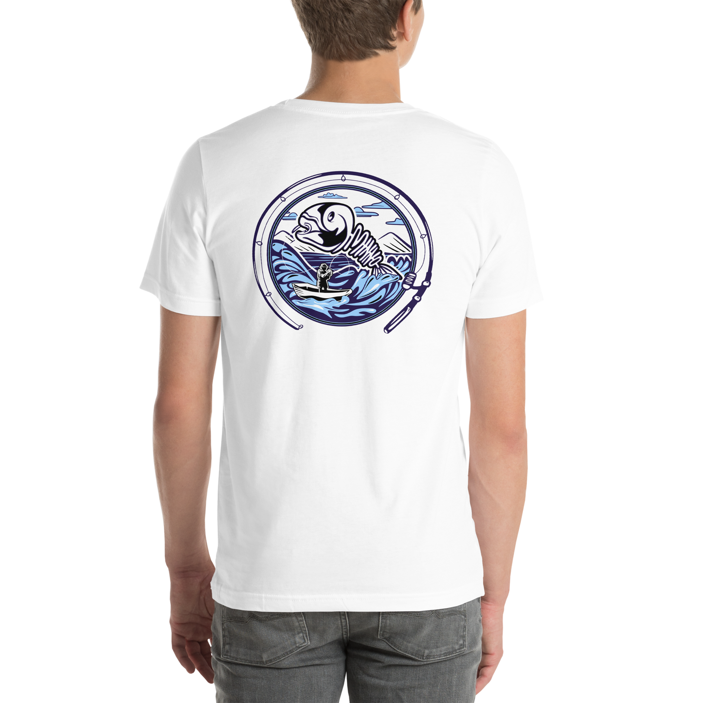Minno Unisex T-shirt - Fishing (Full Colour)