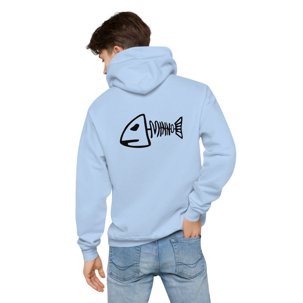 Unisex fleece hoodie - Minno Logo on back